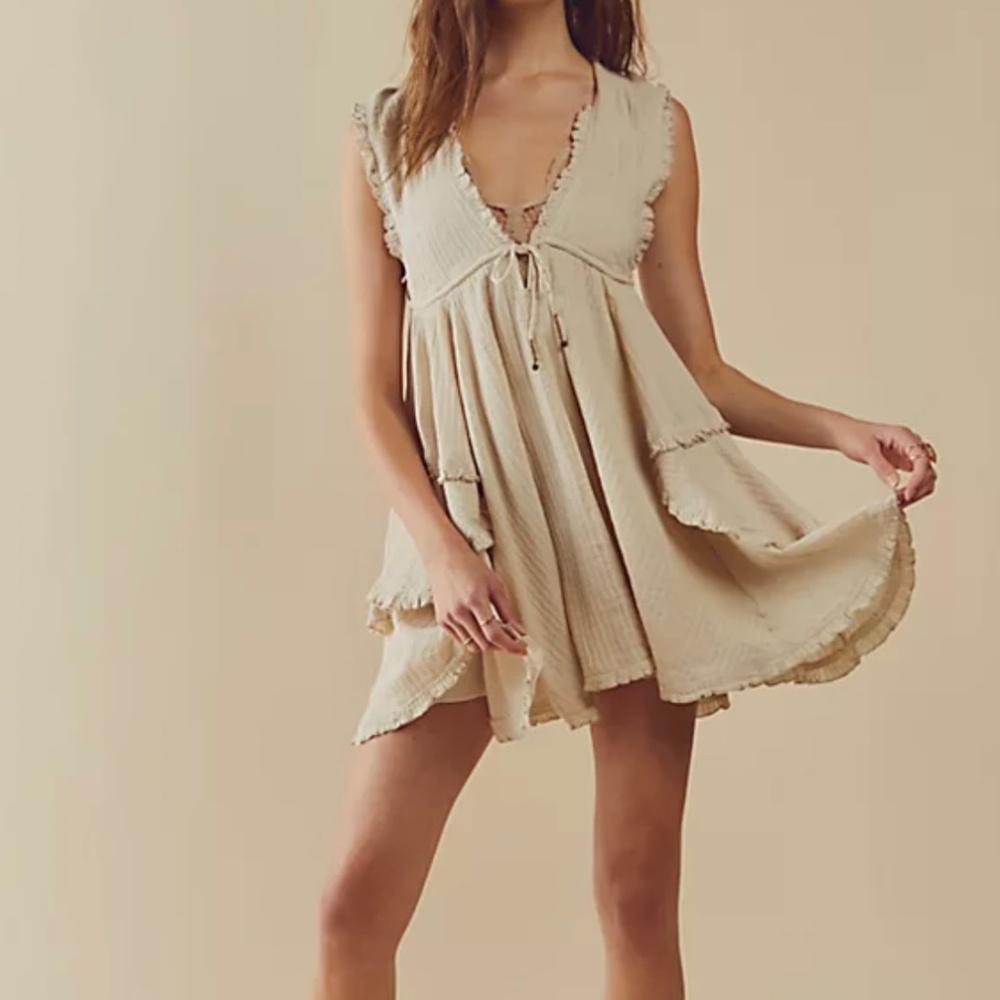 Free People Antoinette Mini Dress size L